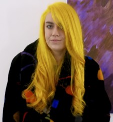 canary yellow long hair color salon nyc 10014