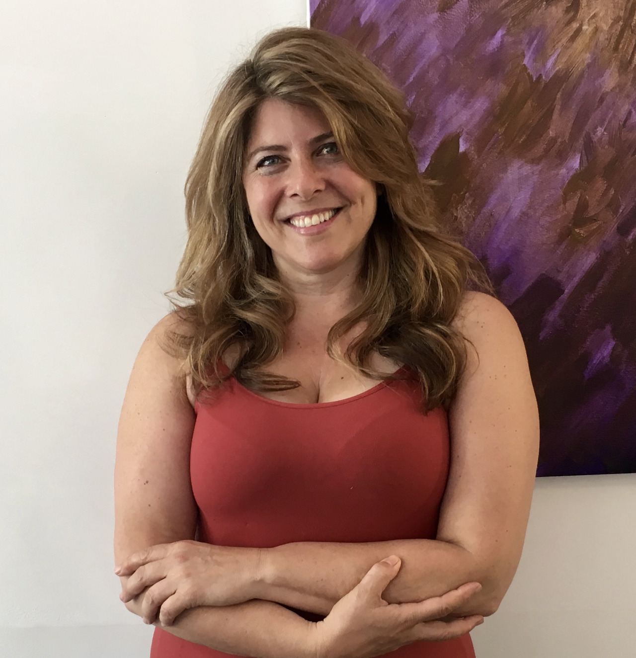 feminist icon Naomi Wolf came by the salon for beautiful blonde highlights and a long wavy layered cut