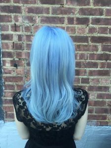 frosty blue hair color salon nyc manhattan