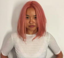 Peach pink hair color salons downtown nyc 10014